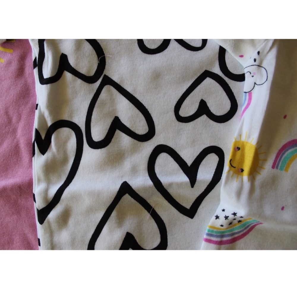 Lamaze 100% Organic Cotton Snap Button Onesies 6 Months 12 Months Rainbows Print - Picture 5 of 7